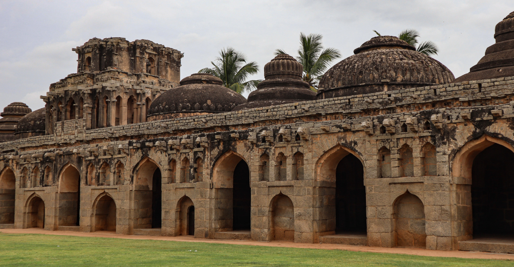 Lotus Mahal: I spent so much time gazing at this structure because it’s so beautiful. It served as a royal pavilion, a council chamber, and a place for the queens to relax. By the way, it is one of the few structures in Hampi that had not been damaged or destroyed amid the Mughal attack. Lotus Mahal in Hampi