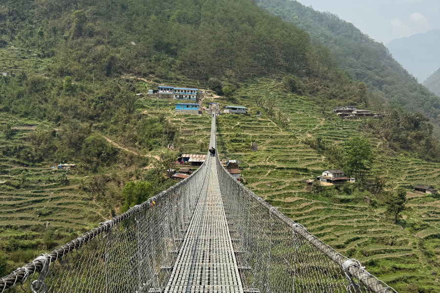 Ghandruk to Upper Sinuwa bridge Ghandruk to Upper Sinuwa bridge